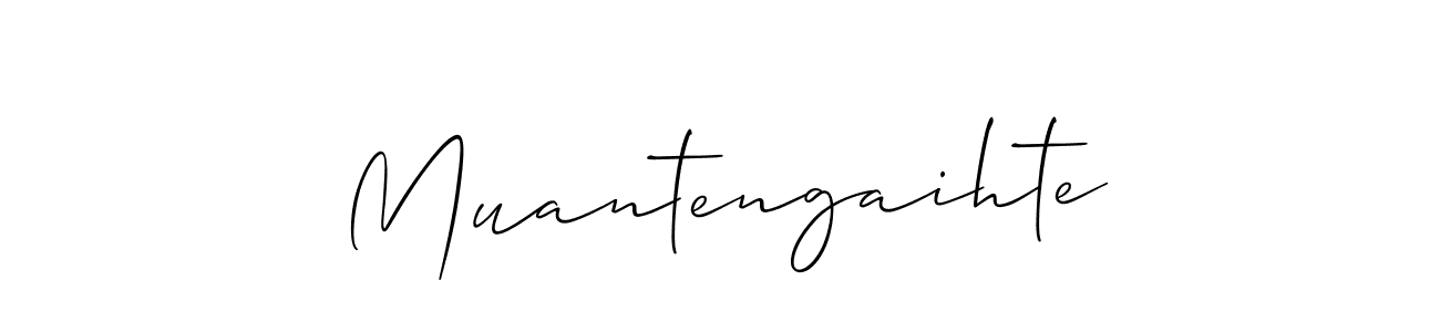 How to Draw Muantengaihte signature style? Allison_Script is a latest design signature styles for name Muantengaihte. Muantengaihte signature style 2 images and pictures png