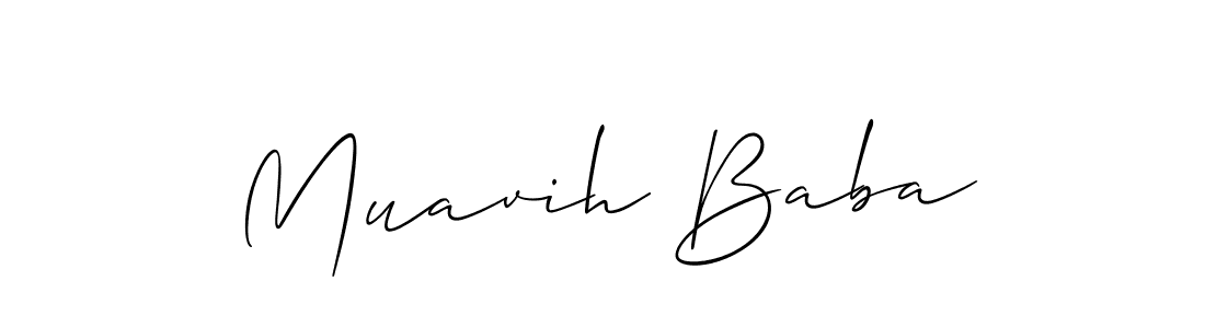 Once you've used our free online signature maker to create your best signature Allison_Script style, it's time to enjoy all of the benefits that Muavih Baba name signing documents. Muavih Baba signature style 2 images and pictures png