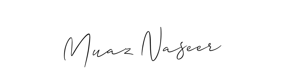 Make a beautiful signature design for name Muaz Naseer. Use this online signature maker to create a handwritten signature for free. Muaz Naseer signature style 2 images and pictures png