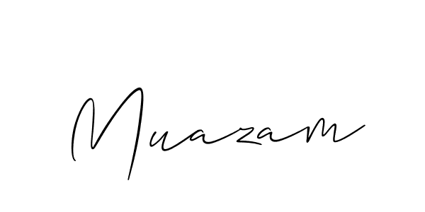 Best and Professional Signature Style for Muazam. Allison_Script Best Signature Style Collection. Muazam signature style 2 images and pictures png