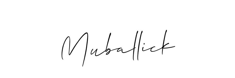 You should practise on your own different ways (Allison_Script) to write your name (Muballick) in signature. don't let someone else do it for you. Muballick signature style 2 images and pictures png