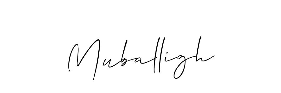 How to make Muballigh name signature. Use Allison_Script style for creating short signs online. This is the latest handwritten sign. Muballigh signature style 2 images and pictures png