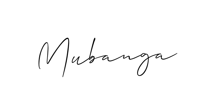 You should practise on your own different ways (Allison_Script) to write your name (Mubanga) in signature. don't let someone else do it for you. Mubanga signature style 2 images and pictures png