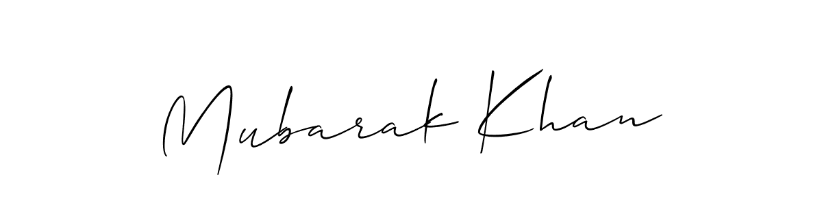 Also we have Mubarak Khan name is the best signature style. Create professional handwritten signature collection using Allison_Script autograph style. Mubarak Khan signature style 2 images and pictures png