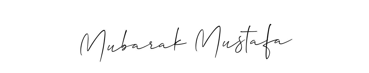 Make a short Mubarak Mustafa signature style. Manage your documents anywhere anytime using Allison_Script. Create and add eSignatures, submit forms, share and send files easily. Mubarak Mustafa signature style 2 images and pictures png