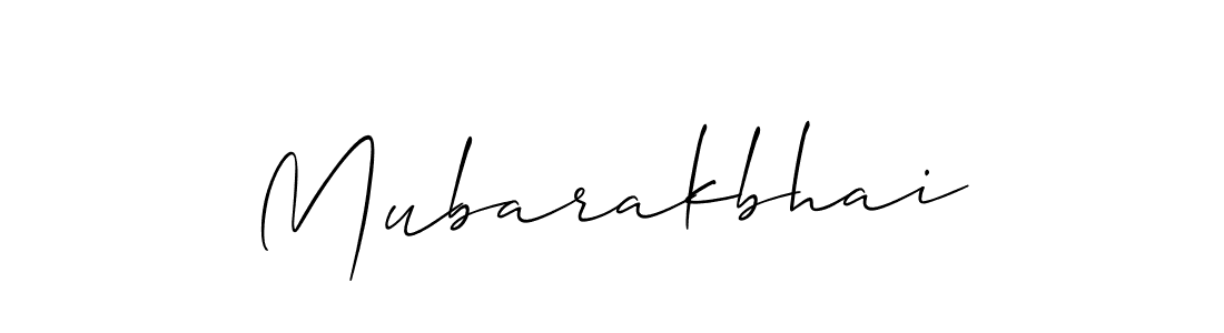 Allison_Script is a professional signature style that is perfect for those who want to add a touch of class to their signature. It is also a great choice for those who want to make their signature more unique. Get Mubarakbhai name to fancy signature for free. Mubarakbhai signature style 2 images and pictures png