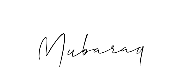 How to make Mubaraq signature? Allison_Script is a professional autograph style. Create handwritten signature for Mubaraq name. Mubaraq signature style 2 images and pictures png