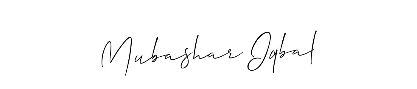 Make a beautiful signature design for name Mubashar Iqbal. Use this online signature maker to create a handwritten signature for free. Mubashar Iqbal signature style 2 images and pictures png