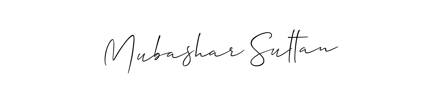 Mubashar Sultan stylish signature style. Best Handwritten Sign (Allison_Script) for my name. Handwritten Signature Collection Ideas for my name Mubashar Sultan. Mubashar Sultan signature style 2 images and pictures png