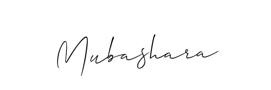 Mubashara stylish signature style. Best Handwritten Sign (Allison_Script) for my name. Handwritten Signature Collection Ideas for my name Mubashara. Mubashara signature style 2 images and pictures png