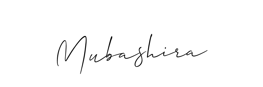 It looks lik you need a new signature style for name Mubashira. Design unique handwritten (Allison_Script) signature with our free signature maker in just a few clicks. Mubashira signature style 2 images and pictures png