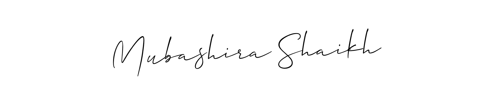 Once you've used our free online signature maker to create your best signature Allison_Script style, it's time to enjoy all of the benefits that Mubashira Shaikh name signing documents. Mubashira Shaikh signature style 2 images and pictures png