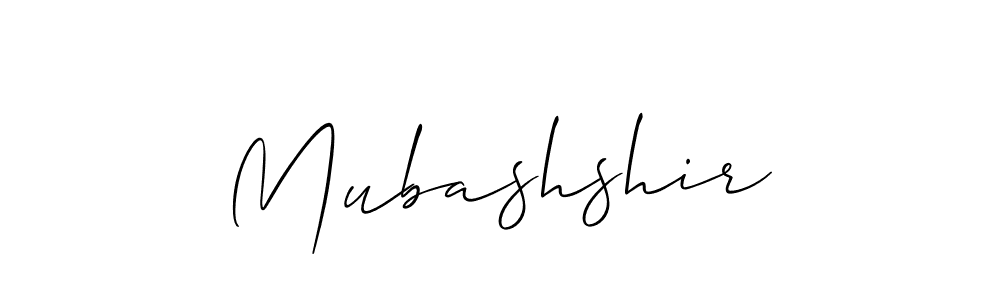 Similarly Allison_Script is the best handwritten signature design. Signature creator online .You can use it as an online autograph creator for name Mubashshir. Mubashshir signature style 2 images and pictures png
