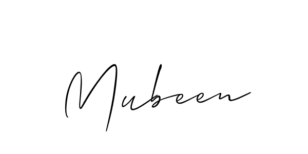 How to make Mubeen name signature. Use Allison_Script style for creating short signs online. This is the latest handwritten sign. Mubeen signature style 2 images and pictures png