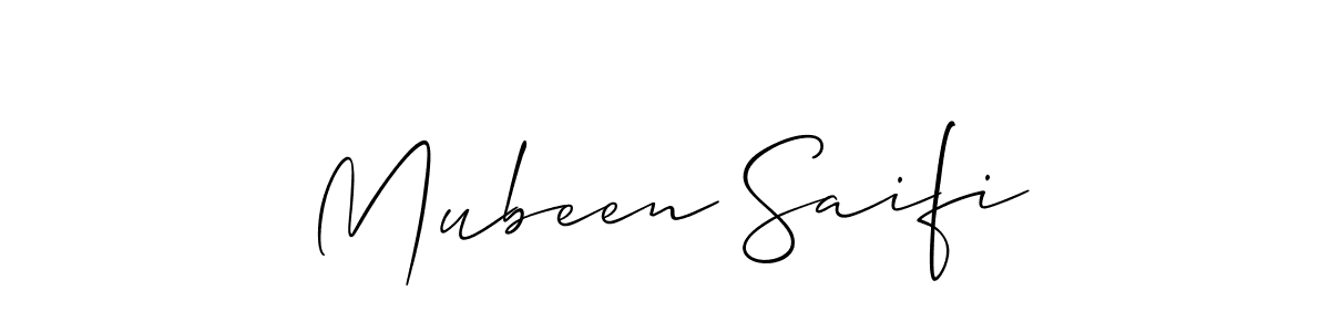 Best and Professional Signature Style for Mubeen Saifi. Allison_Script Best Signature Style Collection. Mubeen Saifi signature style 2 images and pictures png