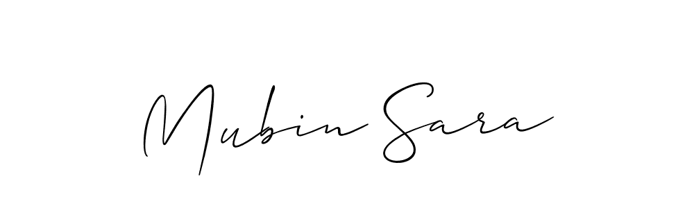 Make a short Mubin Sara signature style. Manage your documents anywhere anytime using Allison_Script. Create and add eSignatures, submit forms, share and send files easily. Mubin Sara signature style 2 images and pictures png