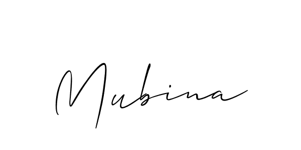 Allison_Script is a professional signature style that is perfect for those who want to add a touch of class to their signature. It is also a great choice for those who want to make their signature more unique. Get Mubina name to fancy signature for free. Mubina signature style 2 images and pictures png