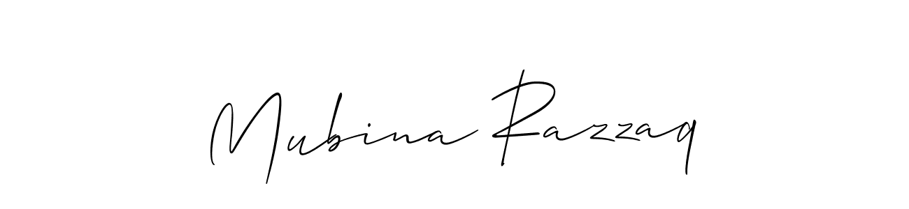 Best and Professional Signature Style for Mubina Razzaq. Allison_Script Best Signature Style Collection. Mubina Razzaq signature style 2 images and pictures png
