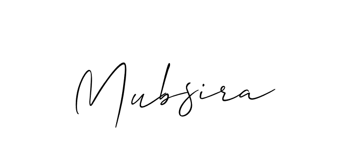 Mubsira stylish signature style. Best Handwritten Sign (Allison_Script) for my name. Handwritten Signature Collection Ideas for my name Mubsira. Mubsira signature style 2 images and pictures png