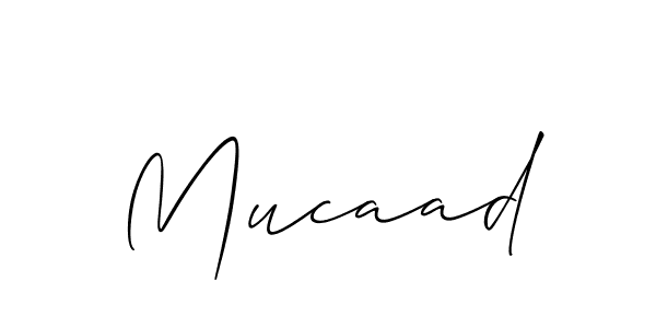 Check out images of Autograph of Mucaad name. Actor Mucaad Signature Style. Allison_Script is a professional sign style online. Mucaad signature style 2 images and pictures png