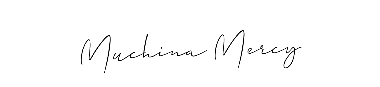 You should practise on your own different ways (Allison_Script) to write your name (Muchina Mercy) in signature. don't let someone else do it for you. Muchina Mercy signature style 2 images and pictures png
