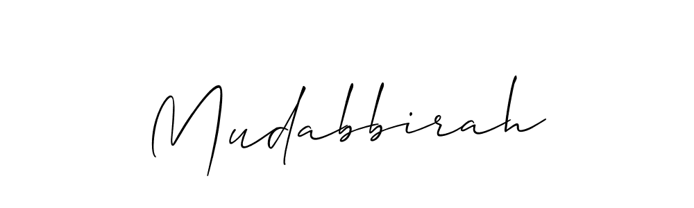 The best way (Allison_Script) to make a short signature is to pick only two or three words in your name. The name Mudabbirah include a total of six letters. For converting this name. Mudabbirah signature style 2 images and pictures png