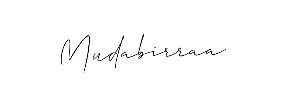 Make a short Mudabirraa signature style. Manage your documents anywhere anytime using Allison_Script. Create and add eSignatures, submit forms, share and send files easily. Mudabirraa signature style 2 images and pictures png