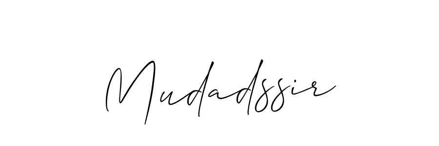 Similarly Allison_Script is the best handwritten signature design. Signature creator online .You can use it as an online autograph creator for name Mudadssir. Mudadssir signature style 2 images and pictures png