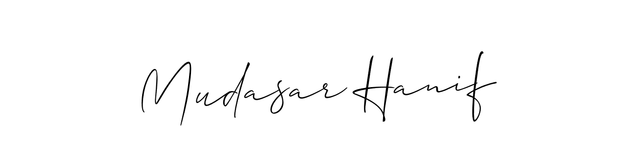 Similarly Allison_Script is the best handwritten signature design. Signature creator online .You can use it as an online autograph creator for name Mudasar Hanif. Mudasar Hanif signature style 2 images and pictures png