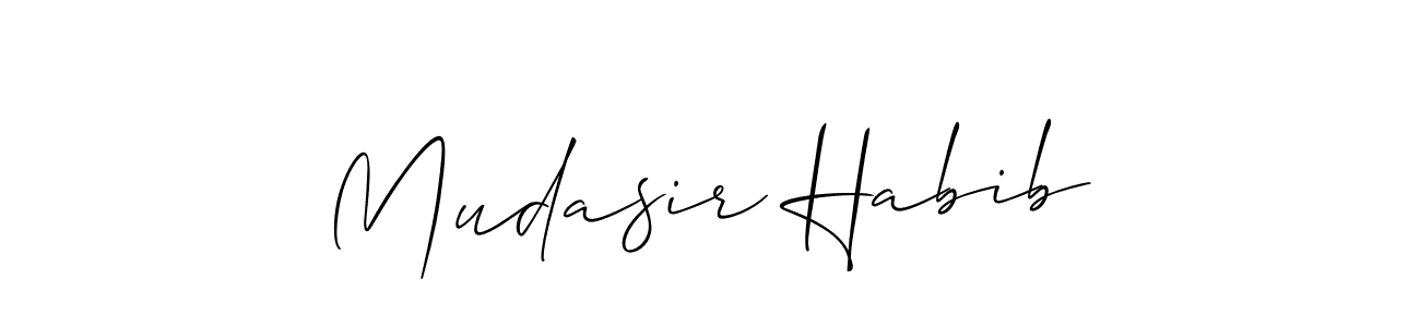 Design your own signature with our free online signature maker. With this signature software, you can create a handwritten (Allison_Script) signature for name Mudasir Habib. Mudasir Habib signature style 2 images and pictures png