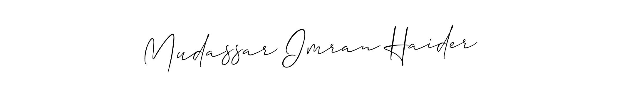 Once you've used our free online signature maker to create your best signature Allison_Script style, it's time to enjoy all of the benefits that Mudassar Imran Haider name signing documents. Mudassar Imran Haider signature style 2 images and pictures png