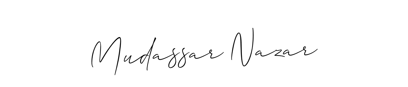 Best and Professional Signature Style for Mudassar Nazar. Allison_Script Best Signature Style Collection. Mudassar Nazar signature style 2 images and pictures png