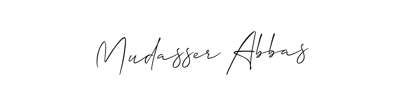 if you are searching for the best signature style for your name Mudasser Abbas. so please give up your signature search. here we have designed multiple signature styles  using Allison_Script. Mudasser Abbas signature style 2 images and pictures png