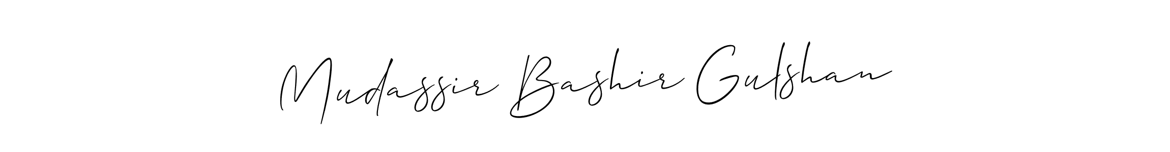 Once you've used our free online signature maker to create your best signature Allison_Script style, it's time to enjoy all of the benefits that Mudassir Bashir Gulshan name signing documents. Mudassir Bashir Gulshan signature style 2 images and pictures png