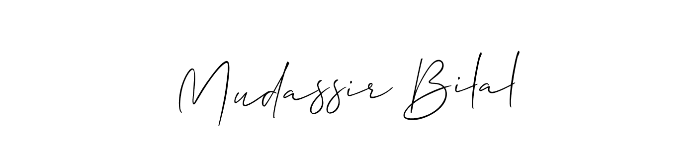 Make a beautiful signature design for name Mudassir Bilal. Use this online signature maker to create a handwritten signature for free. Mudassir Bilal signature style 2 images and pictures png