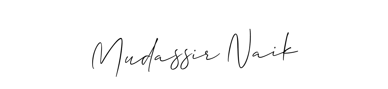 Make a beautiful signature design for name Mudassir Naik. Use this online signature maker to create a handwritten signature for free. Mudassir Naik signature style 2 images and pictures png