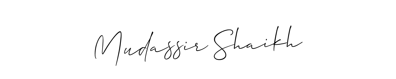 Best and Professional Signature Style for Mudassir Shaikh. Allison_Script Best Signature Style Collection. Mudassir Shaikh signature style 2 images and pictures png