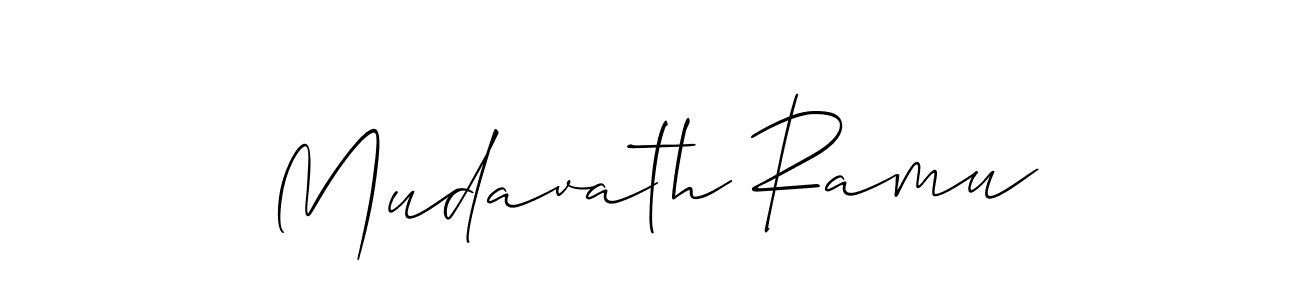You should practise on your own different ways (Allison_Script) to write your name (Mudavath Ramu) in signature. don't let someone else do it for you. Mudavath Ramu signature style 2 images and pictures png