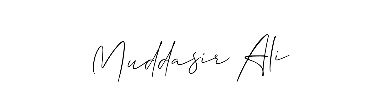 It looks lik you need a new signature style for name Muddasir Ali. Design unique handwritten (Allison_Script) signature with our free signature maker in just a few clicks. Muddasir Ali signature style 2 images and pictures png