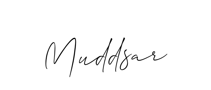 How to make Muddsar name signature. Use Allison_Script style for creating short signs online. This is the latest handwritten sign. Muddsar signature style 2 images and pictures png