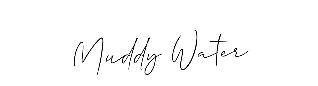 Make a beautiful signature design for name Muddy Water. With this signature (Allison_Script) style, you can create a handwritten signature for free. Muddy Water signature style 2 images and pictures png
