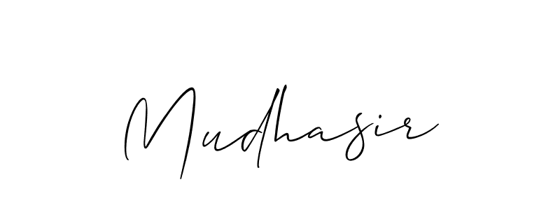 Best and Professional Signature Style for Mudhasir. Allison_Script Best Signature Style Collection. Mudhasir signature style 2 images and pictures png