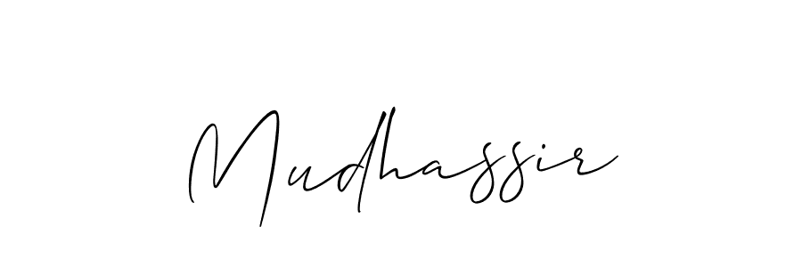 Mudhassir stylish signature style. Best Handwritten Sign (Allison_Script) for my name. Handwritten Signature Collection Ideas for my name Mudhassir. Mudhassir signature style 2 images and pictures png