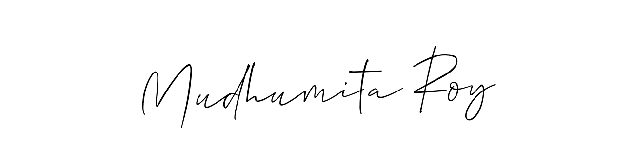 if you are searching for the best signature style for your name Mudhumita Roy. so please give up your signature search. here we have designed multiple signature styles  using Allison_Script. Mudhumita Roy signature style 2 images and pictures png