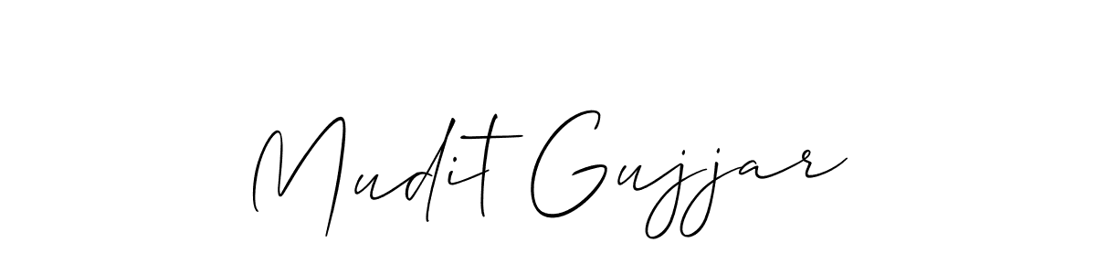 Mudit Gujjar stylish signature style. Best Handwritten Sign (Allison_Script) for my name. Handwritten Signature Collection Ideas for my name Mudit Gujjar. Mudit Gujjar signature style 2 images and pictures png