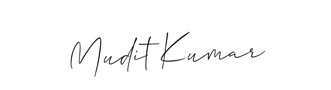 Allison_Script is a professional signature style that is perfect for those who want to add a touch of class to their signature. It is also a great choice for those who want to make their signature more unique. Get Mudit Kumar name to fancy signature for free. Mudit Kumar signature style 2 images and pictures png