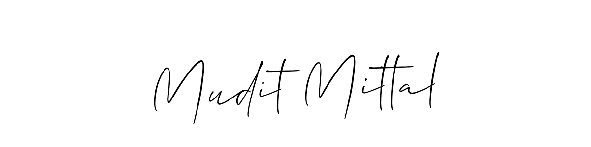 if you are searching for the best signature style for your name Mudit Mittal. so please give up your signature search. here we have designed multiple signature styles  using Allison_Script. Mudit Mittal signature style 2 images and pictures png