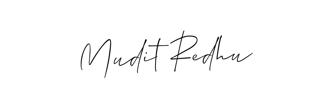 Best and Professional Signature Style for Mudit Redhu. Allison_Script Best Signature Style Collection. Mudit Redhu signature style 2 images and pictures png