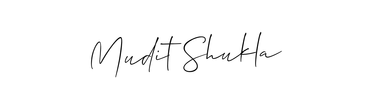Mudit Shukla stylish signature style. Best Handwritten Sign (Allison_Script) for my name. Handwritten Signature Collection Ideas for my name Mudit Shukla. Mudit Shukla signature style 2 images and pictures png