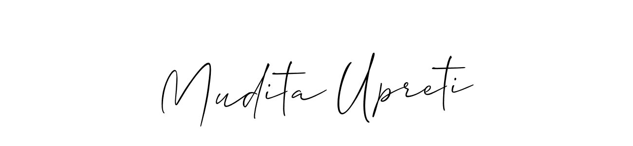 Make a beautiful signature design for name Mudita Upreti. Use this online signature maker to create a handwritten signature for free. Mudita Upreti signature style 2 images and pictures png